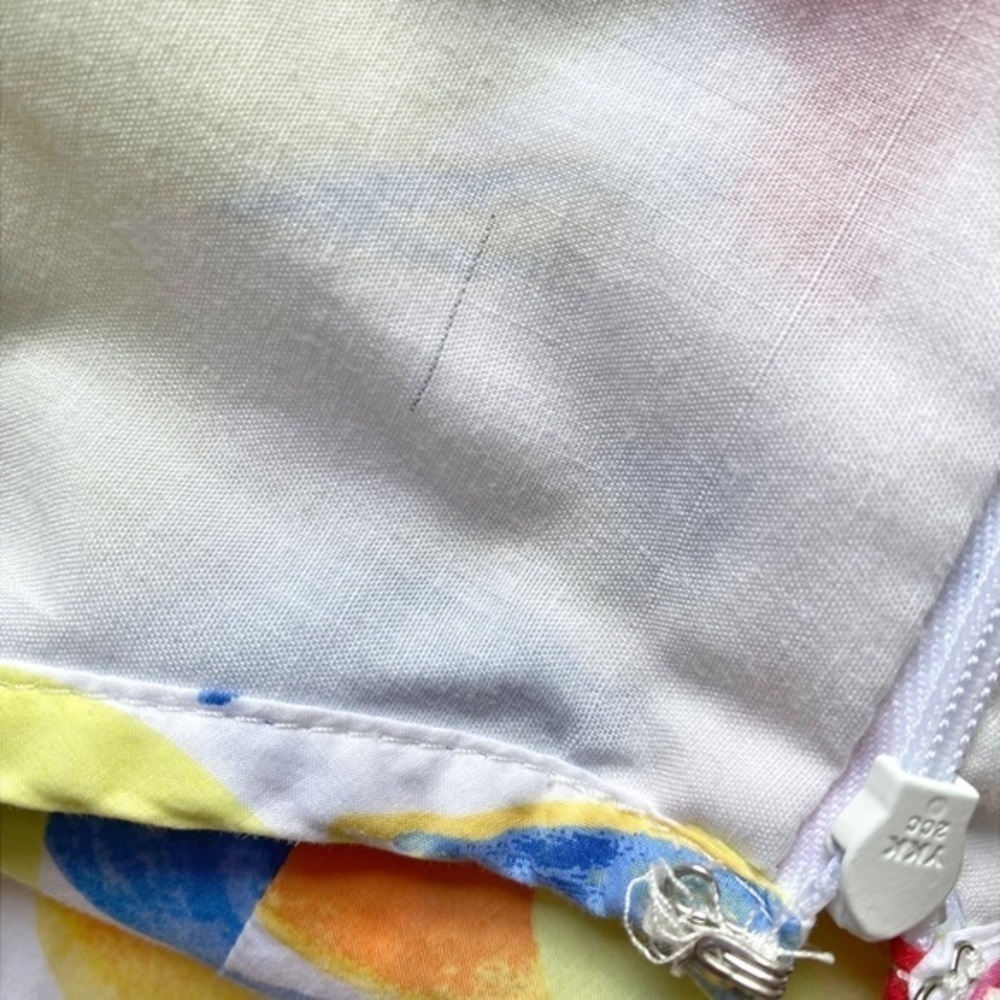 Talbots Colorful Fruit Cotton Blend A-Line Midi‎ Skirt - Picture 5 of 11